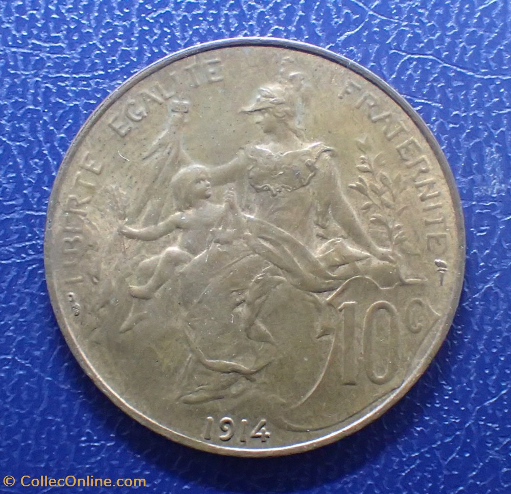 10 CENTIMES 1914 DUPUIS monnaies france a modernes 10 centimes 1914 dupuis