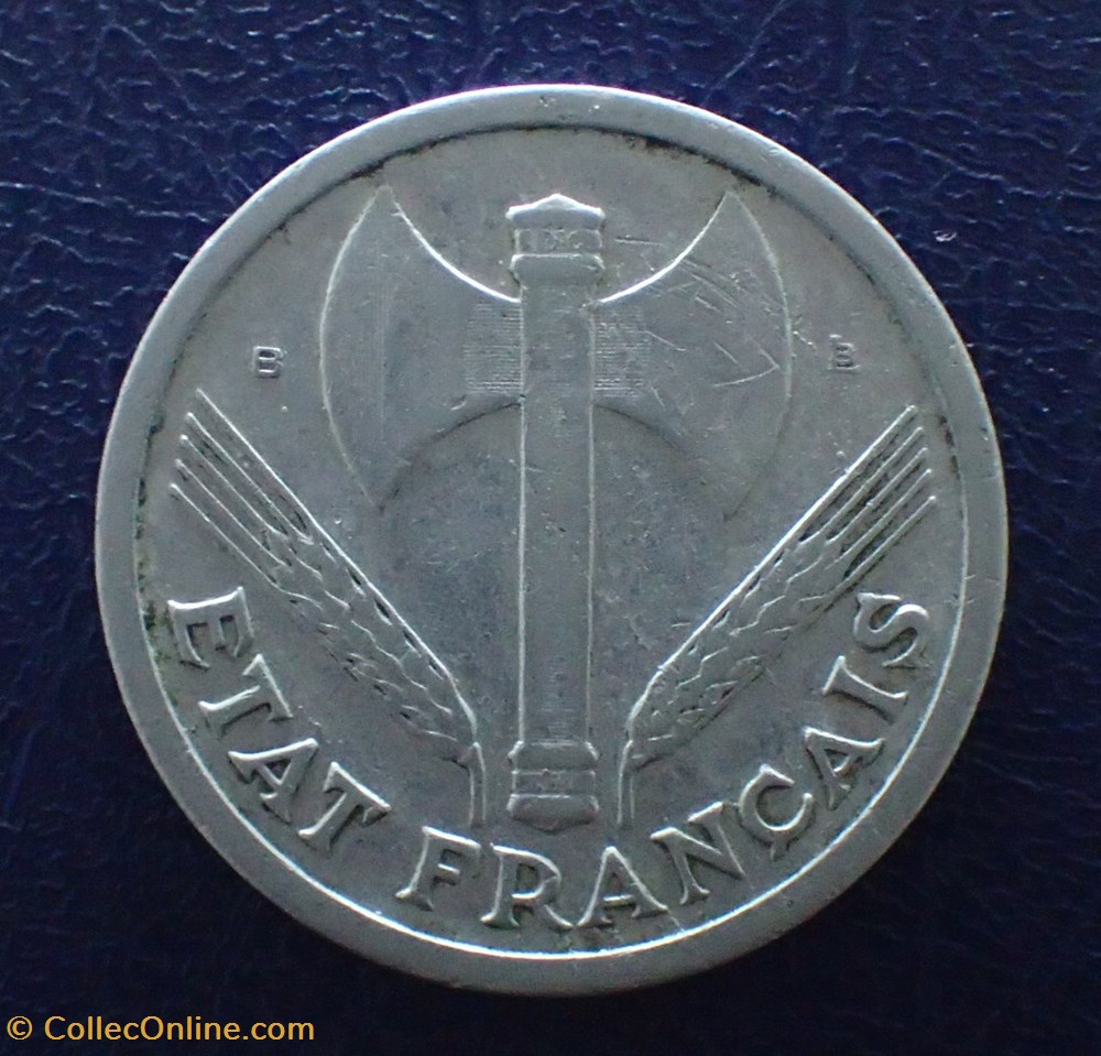 2 FRANCS 1944 Etat Français monnaie france moderne 2 francs 1944 etat francais