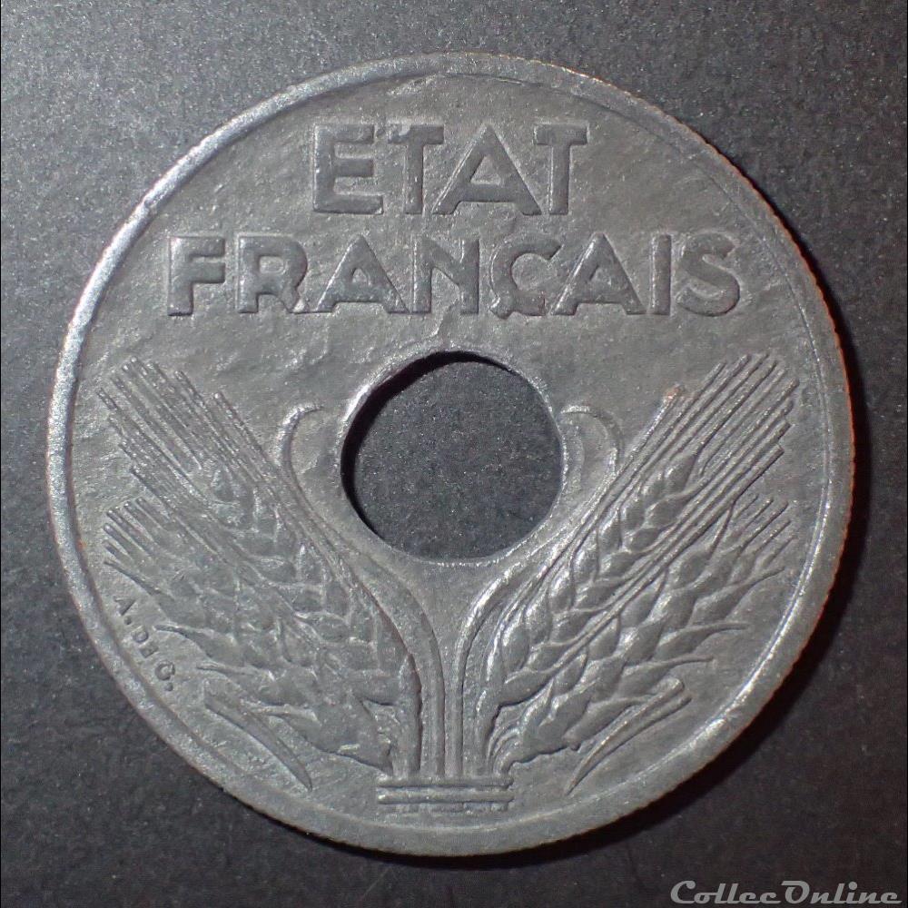 10 CENTIMES 1943 Grand module monnaie france moderne 10 centimes 1943 grand module
