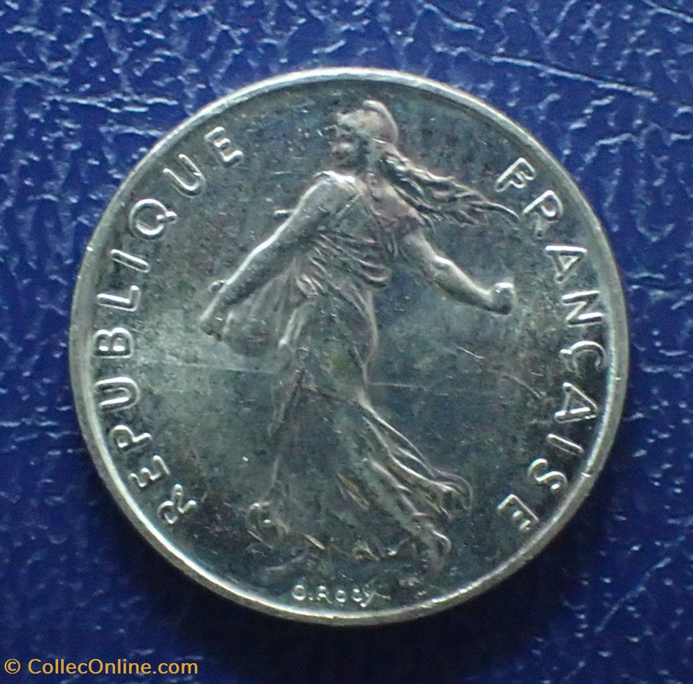 monnaies france modernes 1 2 francs 1992 semeuse en nickel