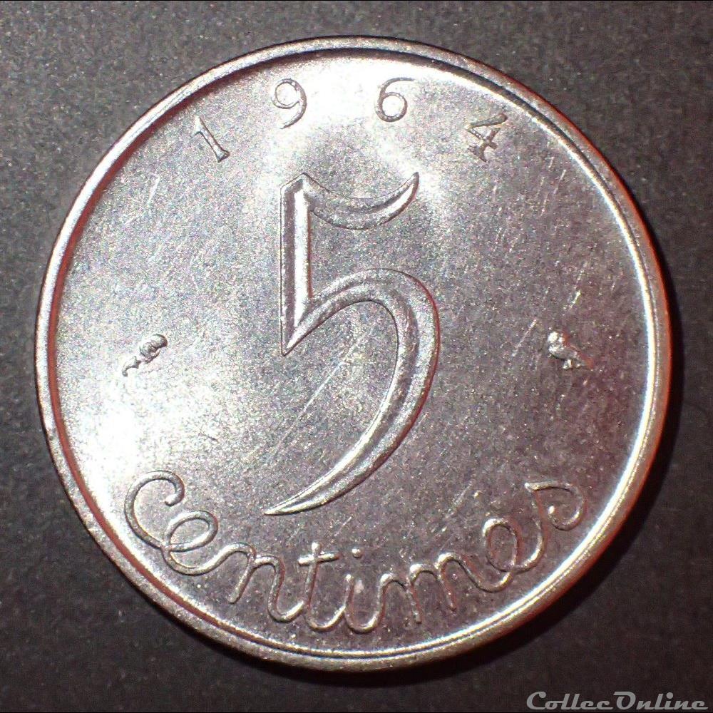 5 CENTIMES Epi 1964 monnaie france moderne 5 centimes epi 1964