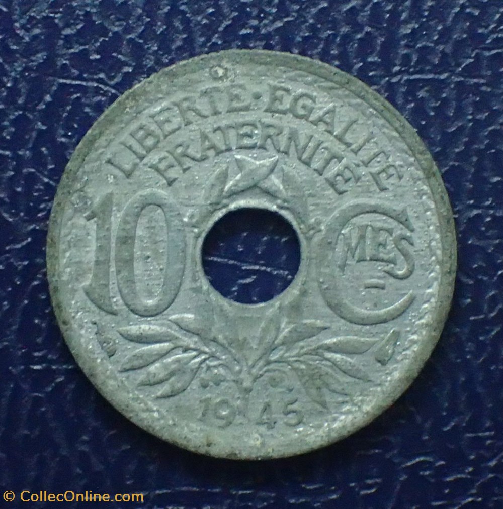 10 CENTIMES 1945 petit module monnaies france a modernes 10 centimes 1945 petit module
