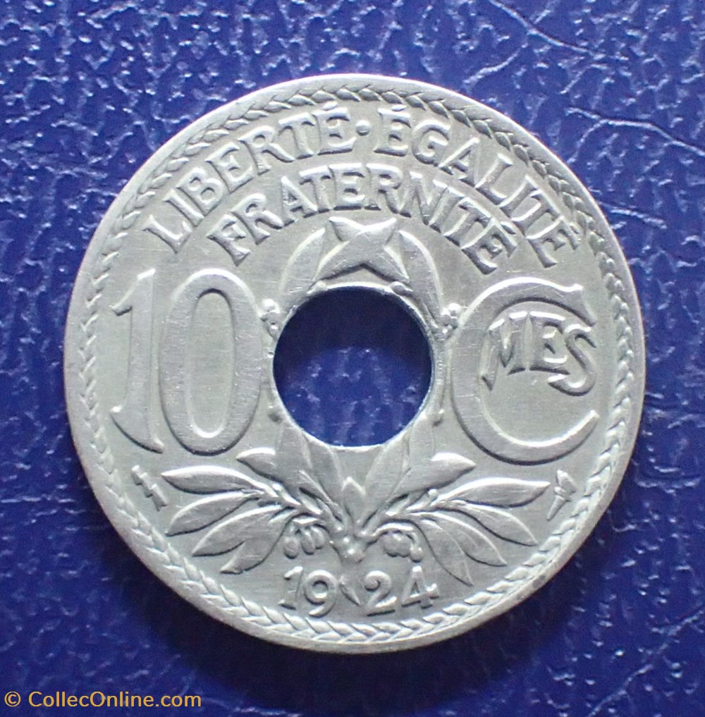 10 CENTIMES 1924 POISSY Lindauer monnaies france modernes 10 centimes 1924 poissy lindauer