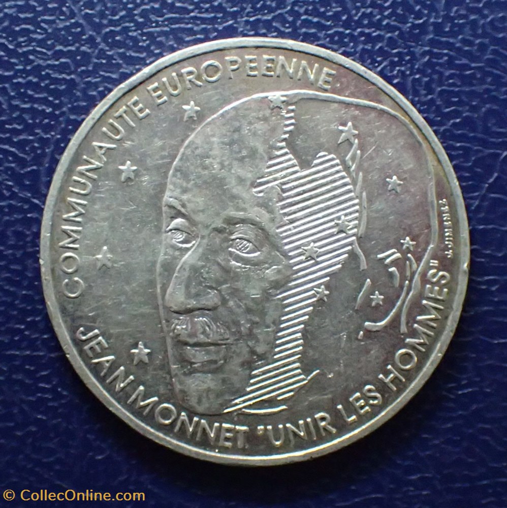 100 FRANCS 1992 Jean Monnet , Père de l'Europe monnaie france moderne 100 francs 1992 jean monnet pere de europe