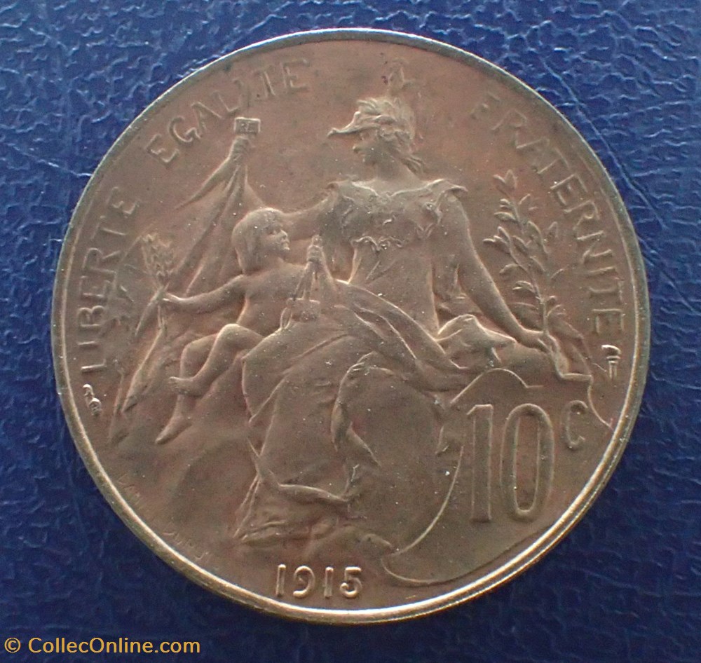 10 CENTIMES 1915 DUPUIS monnaie france a moderne 10 centimes 1915 dupuis