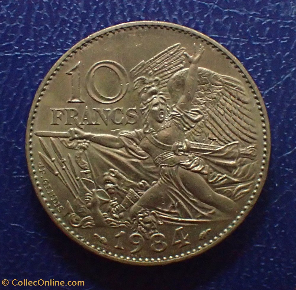 10 FRANCS François Rude sculpteur 1984 Tranche B monnaies france modernes 10 francs francois rude sculpteur 1984 tranche b