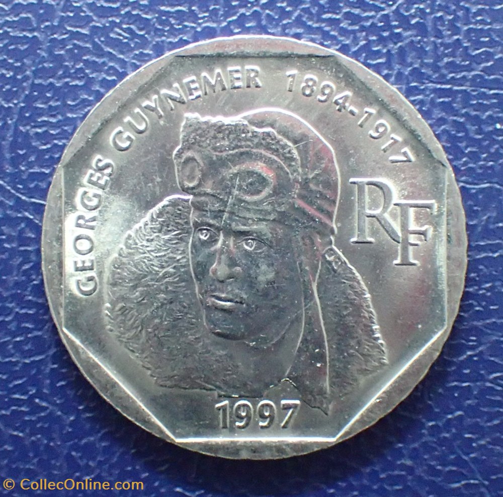 2 FRANCS 1997 George Guynemer monnaie france moderne 2 francs 1997 george guynemer