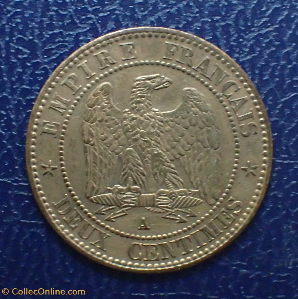 2 CENTIMES 1861 A NAPOLEON III, tete laurée monnaies france modernes 2 centimes 1861 a napoleon iii tete lauree