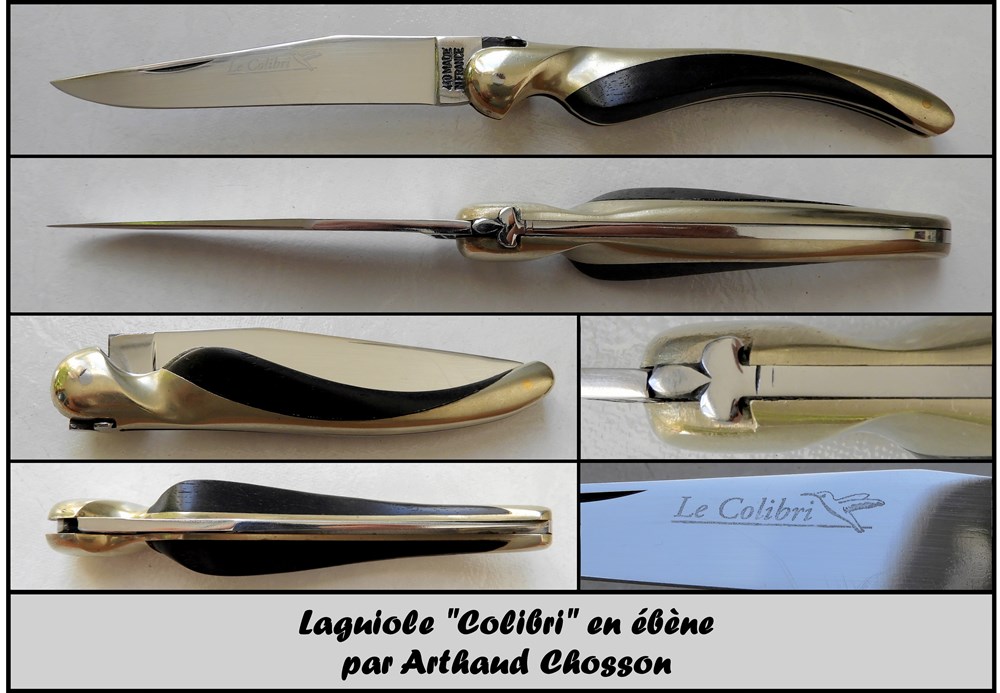 couteaux colibri 11cm ebene et maillechort