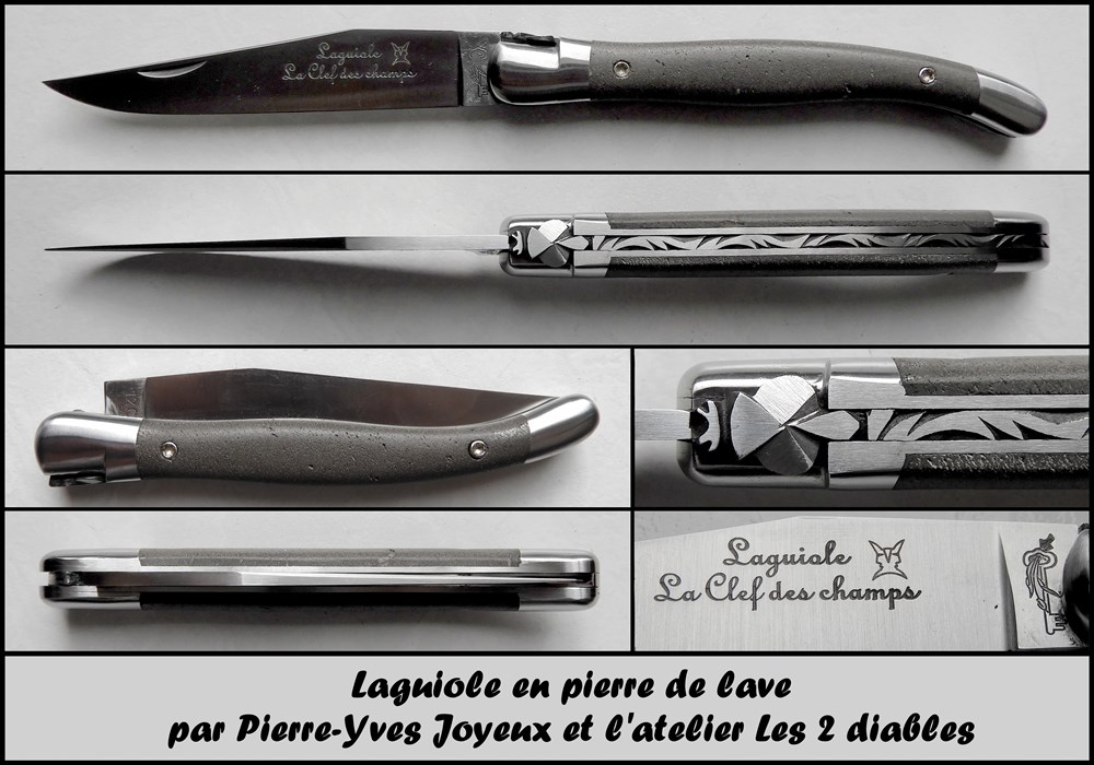 couteaux la clef des champs les 2 diables pierre de lave