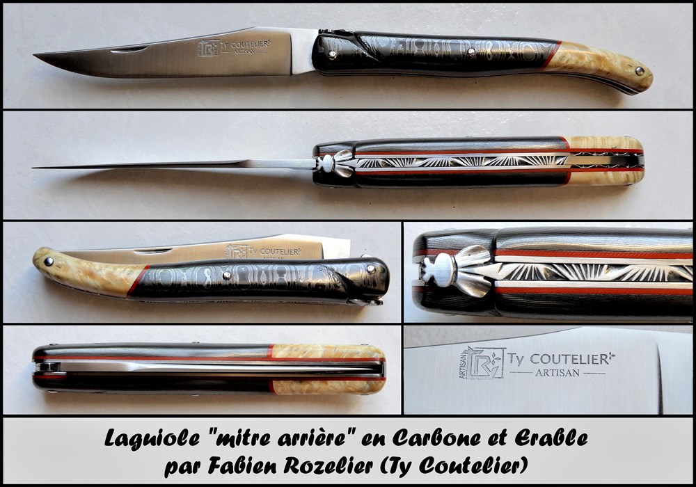 couteaux ty coutelier mitre arriere carbone et erable