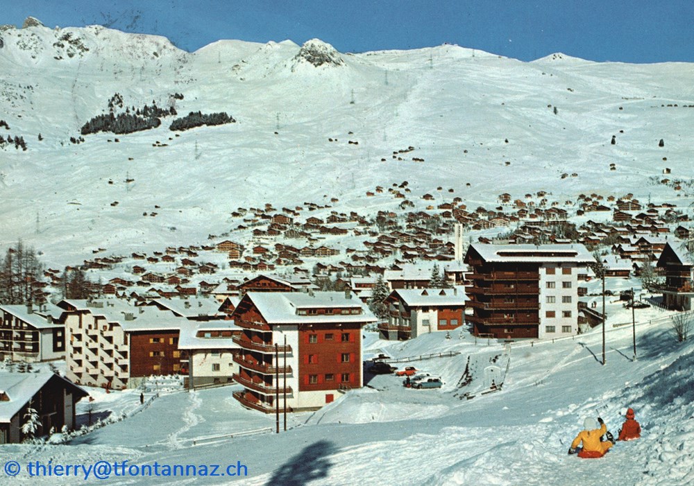 Verbier, vue en direction de Savoleyres (#V055) cartes postales europe suisse verbier vue en direction de savoleyres v055
