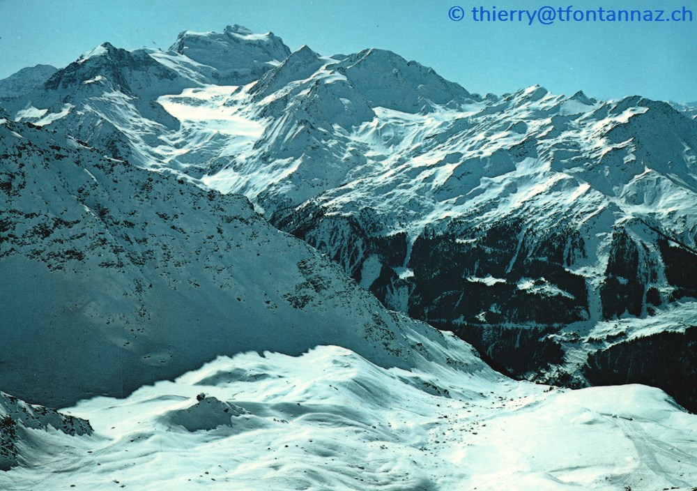 Verbier, alpage de la Chaux avant les installations et Combins (#V054) cartes postales europe suisse verbier alpage de la chaux avant les installations et combins v054