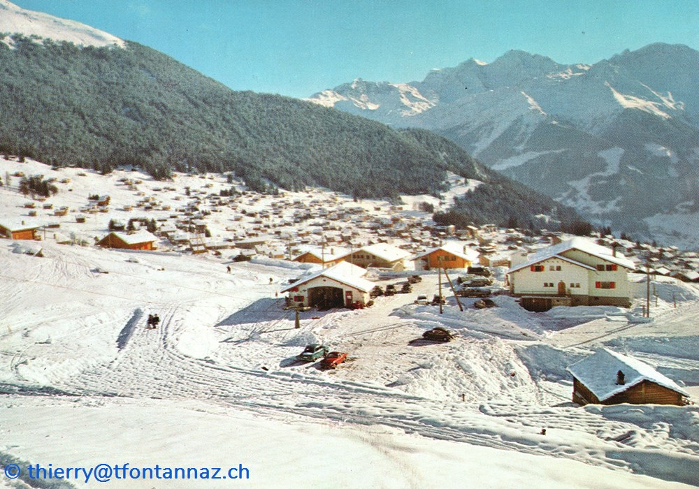 Verbier, station de départ du télésiège de Savoleyres (#V065) cartes postales europe suisse verbier station de depart du telesiege de savoleyres v065