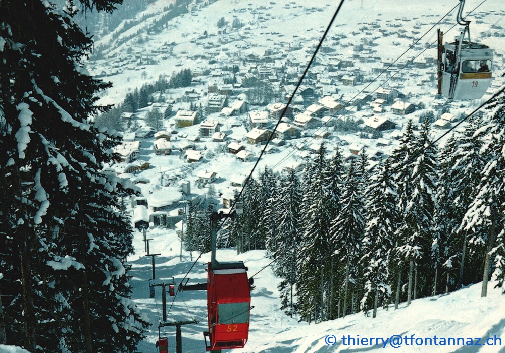 Verbier Station, Départ pour les champs de ski (#V024) cartes postales europe suisse verbier station depart pour les champs de ski v024