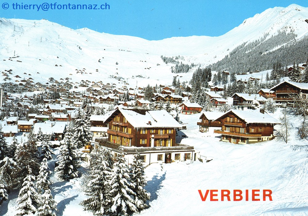 cartes postales europe suisse verbier la station en hiver et hotel mont fort 129