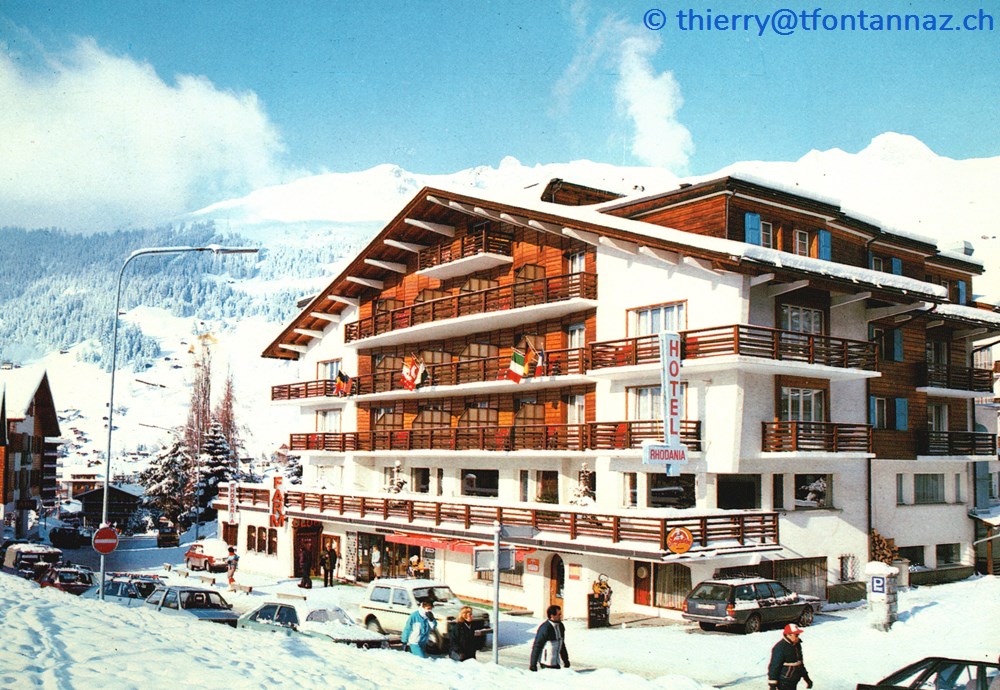 cartes postales europe suisse verbier hotel rhodania v022