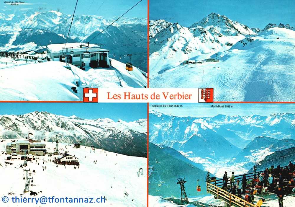 cartes postales europe suisse verbier les ruinettes savoleyres les attelas v006