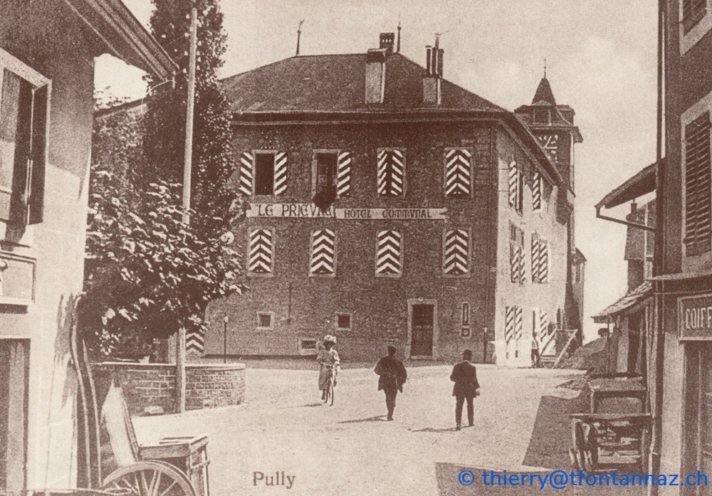 Pully, Prieuré depuis l'avenue du même nom (#P030) cartes postales europe suisse pully prieure depuis avenue du meme nom p030