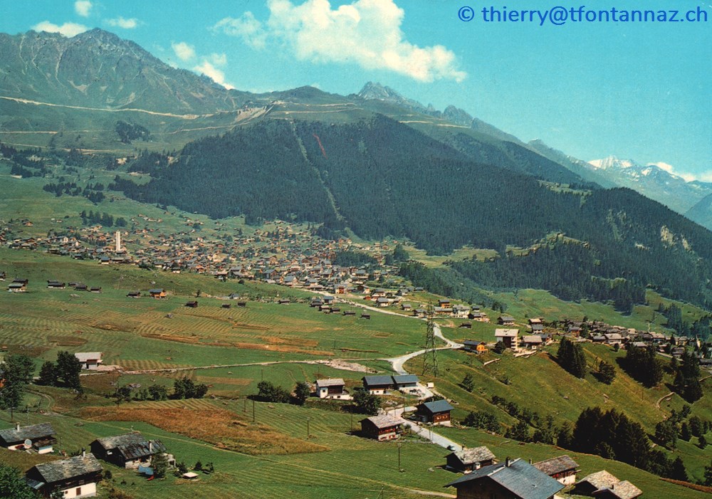 Verbier, vue estivale depuis Pathier (#V083) cartes postales europe suisse verbier vue estivale depuis pathier v083