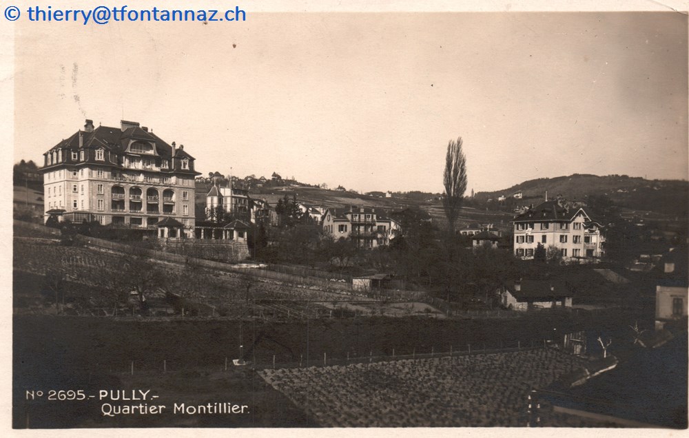 cartes postales europe suisse pully quartier montillier p010