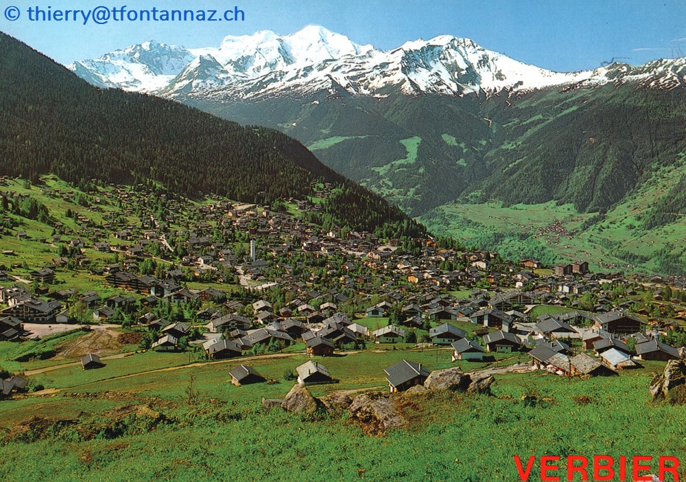 Verbier, station et Combins (#V089) cartes postales europe suisse verbier station et combins v089