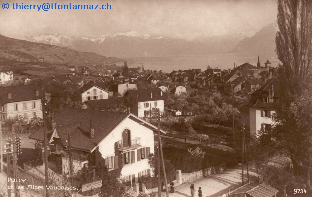cartes postales europe suisse pully av du tirage p023