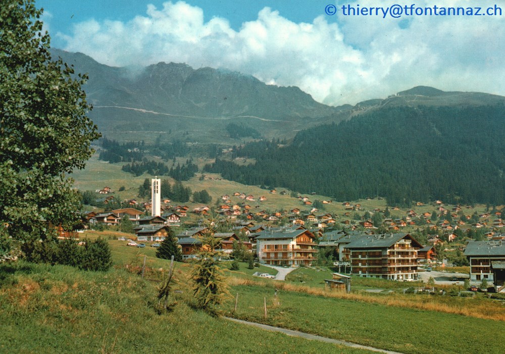 Verbier, depuis les Moulins en direction des Attelas (#V076) cartes postales europe suisse verbier depuis les moulins en direction des attelas v076