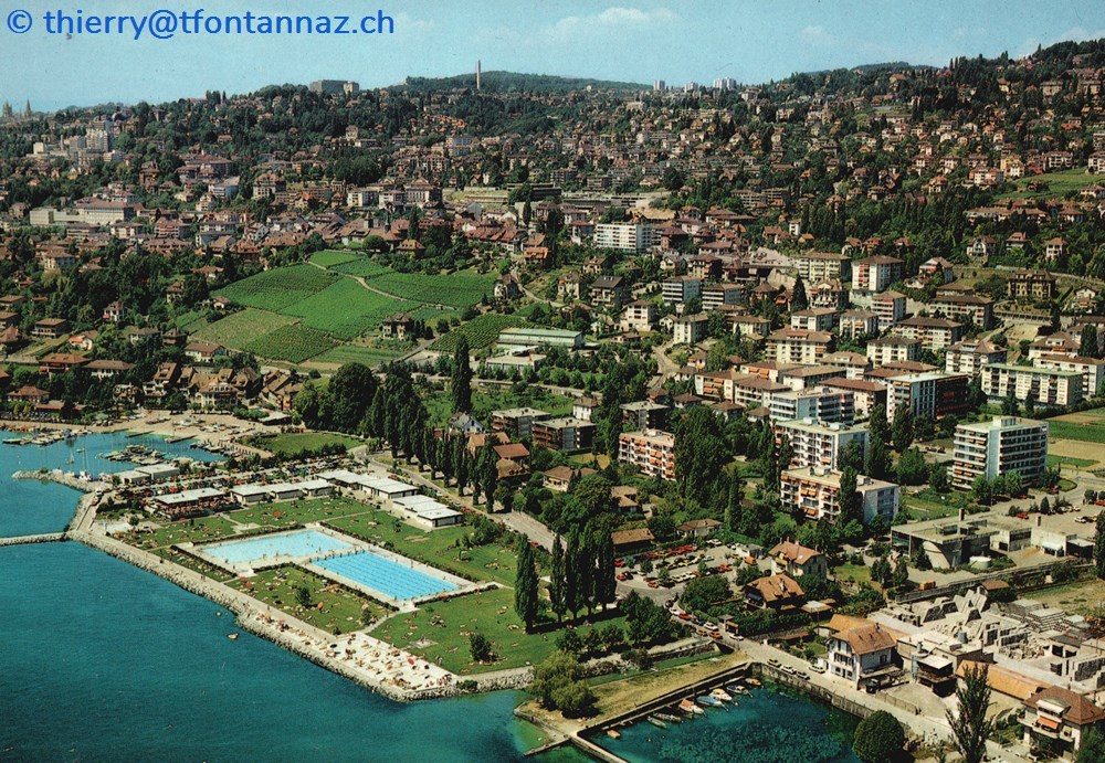 cartes postales europe suisse pully piscine exterieure p042