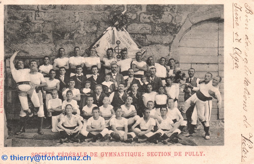cartes postales europe suisse societe federale de gymnastique section de pully p014