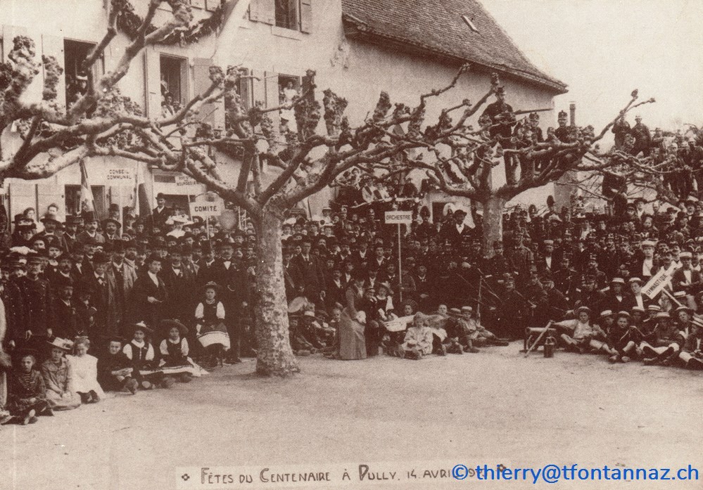 cartes postales europe suisse pully fete du centenaire 14 avril 1903 p029