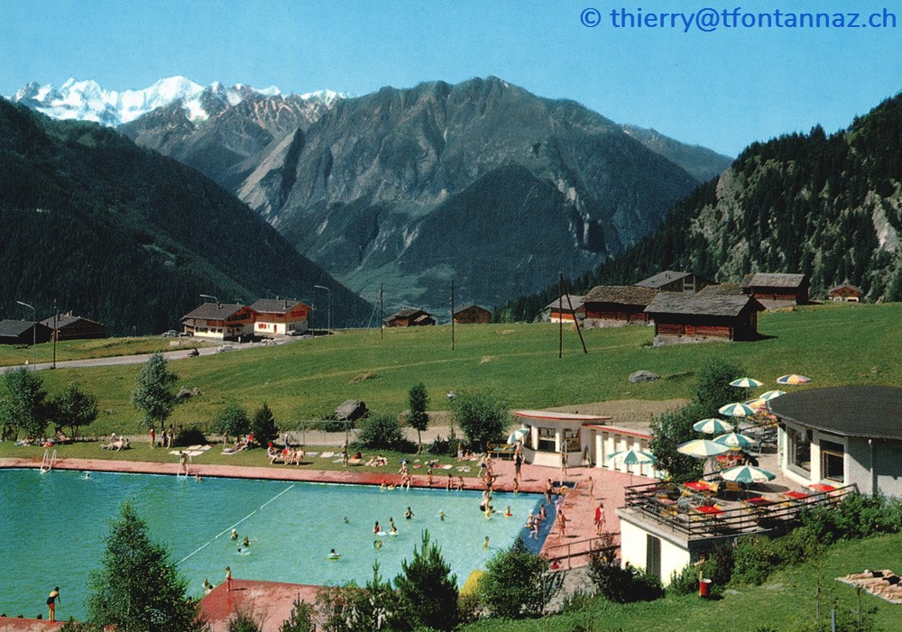 cartes postales europe suisse verbier la piscine de la station v028