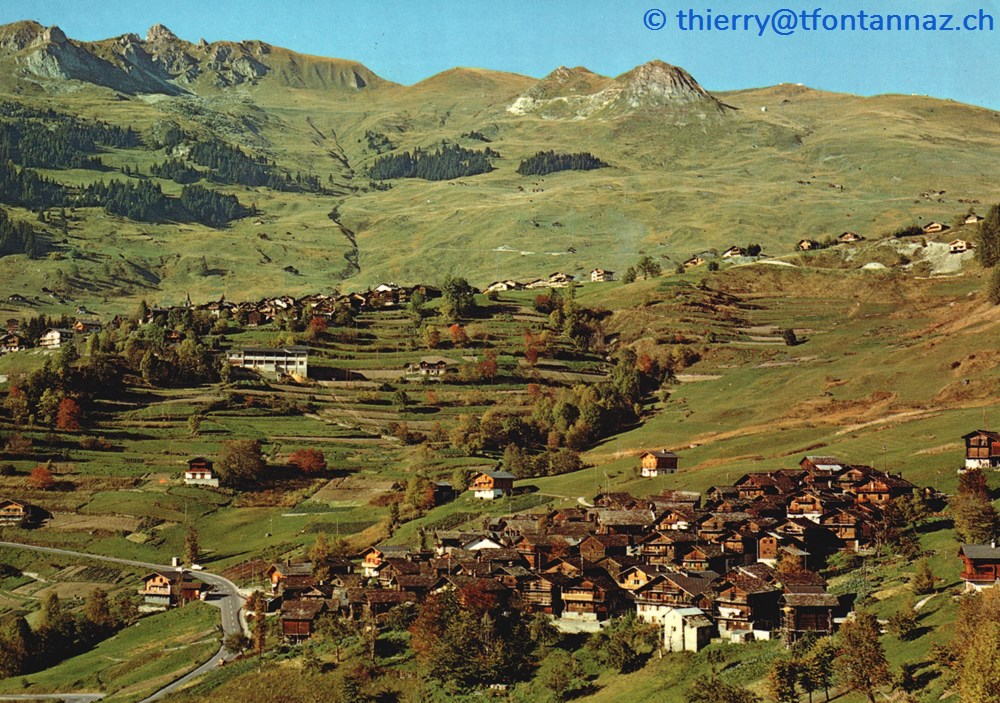 cartes postales europe suisse verbier village de mediere v027