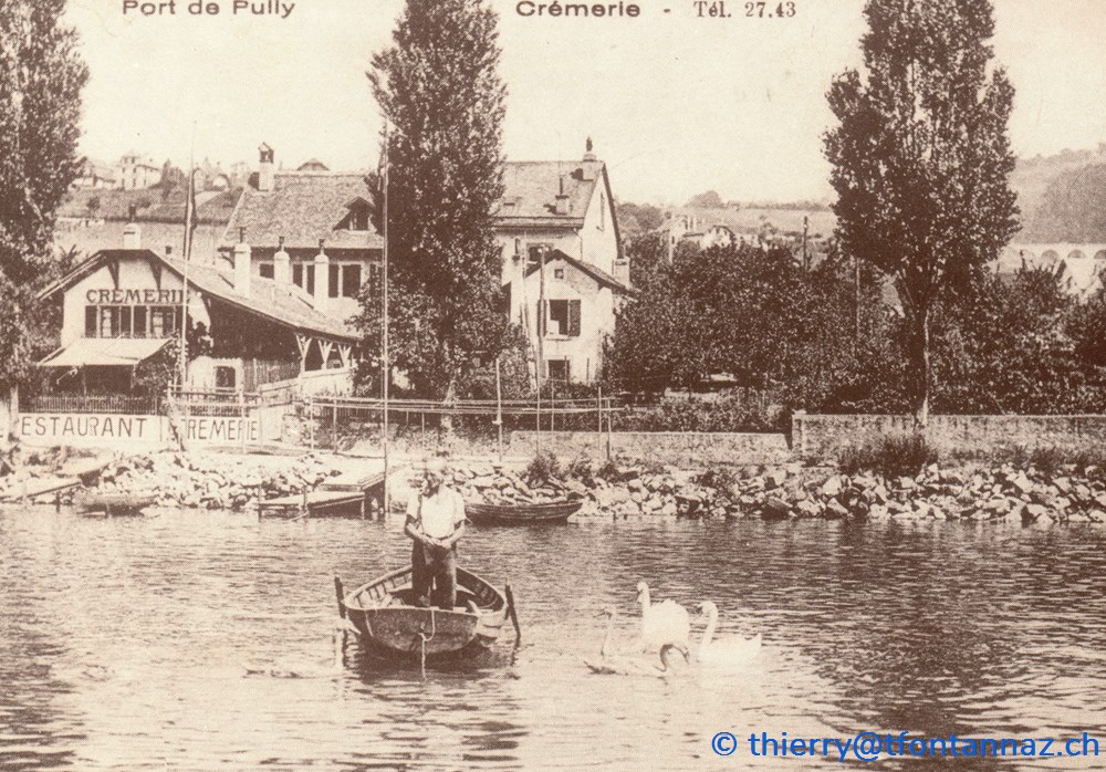 cartes postales europe suisse pully cremerie du port de pully p033