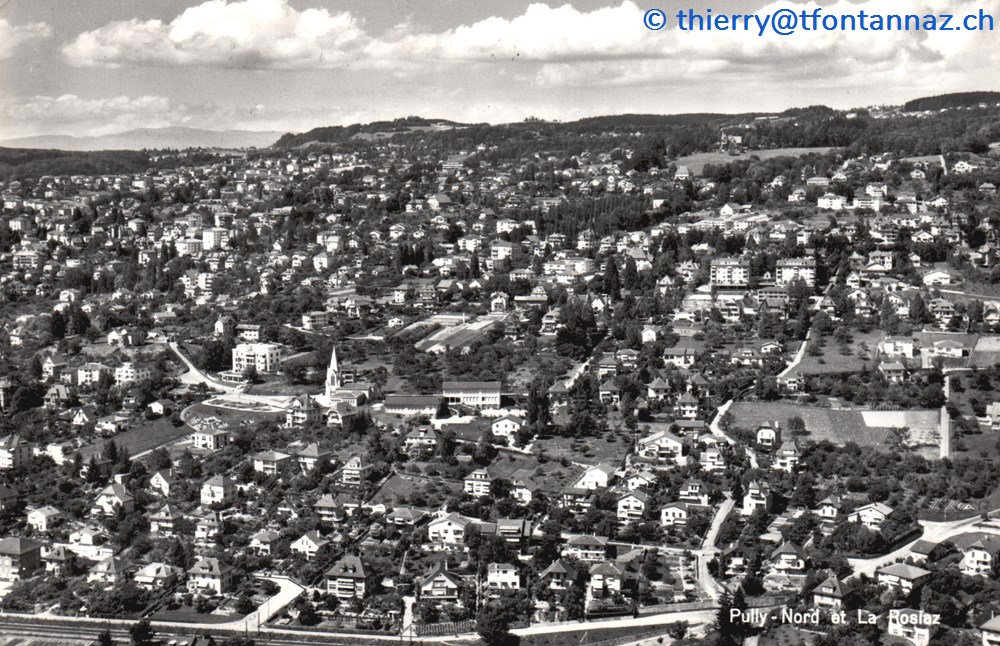 Pully-Nord et La Rosiaz (#P013) cartes postales europe suisse pully nord et la rosiaz p013
