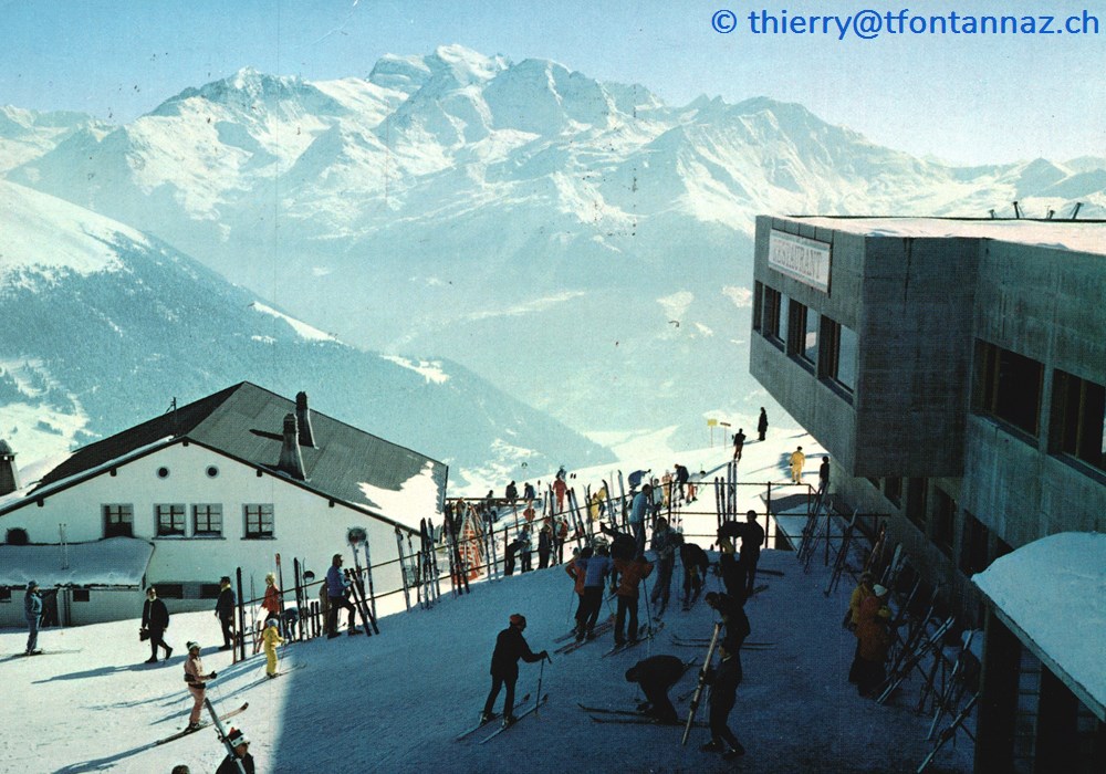 cartes postales europe suisse verbier station et restaurant de savoleyres v077