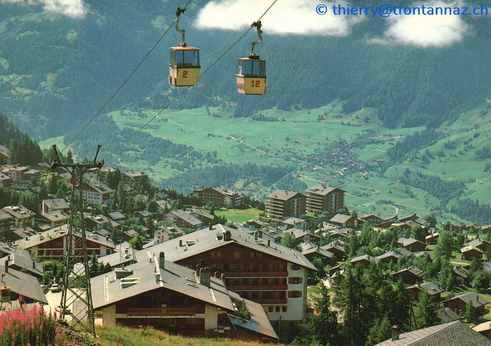 Verbier, télécabine de Savoleyres, Verluisant et Arcades (#V093) cartes postales europe suisse verbier telecabine de savoleyres verluisant et arcades v093