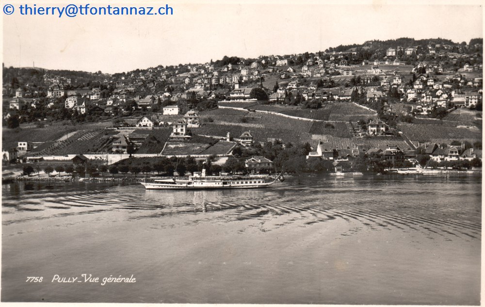cartes postales europe suisse pully vue generale p002