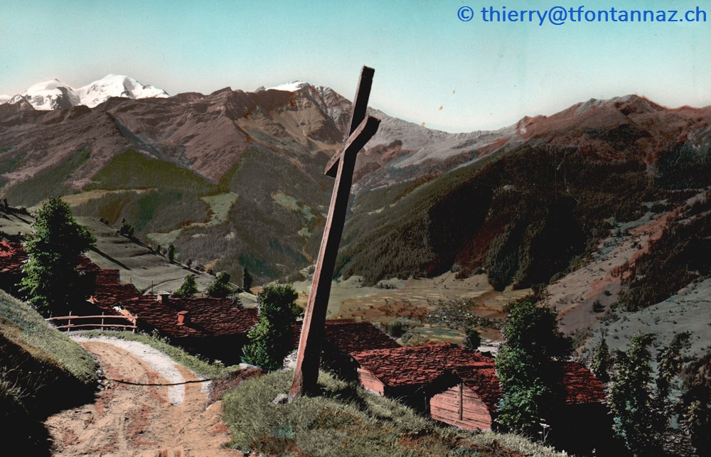 cartes postales europe suisse pres de verbier v016