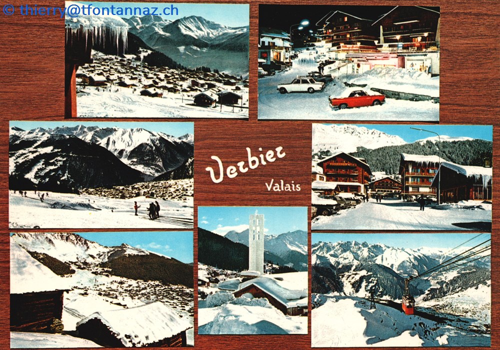 cartes postales europe suisse station de verbier carte multi photos v030