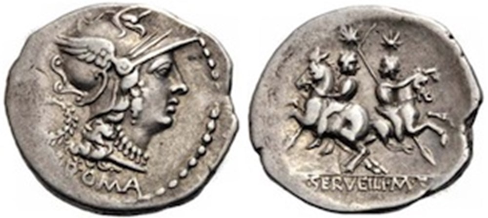 (- 136) Servilia' monnaies antiques romaines imperiales et republicaines 136 servilia