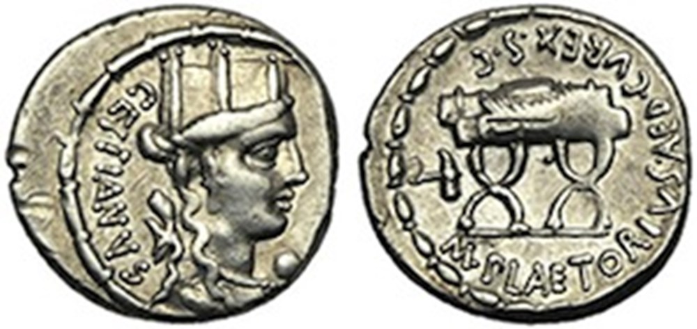 (- 067) Plaetoria'' monnaies antiques romaines imperiales republicaines 067 plaetoria