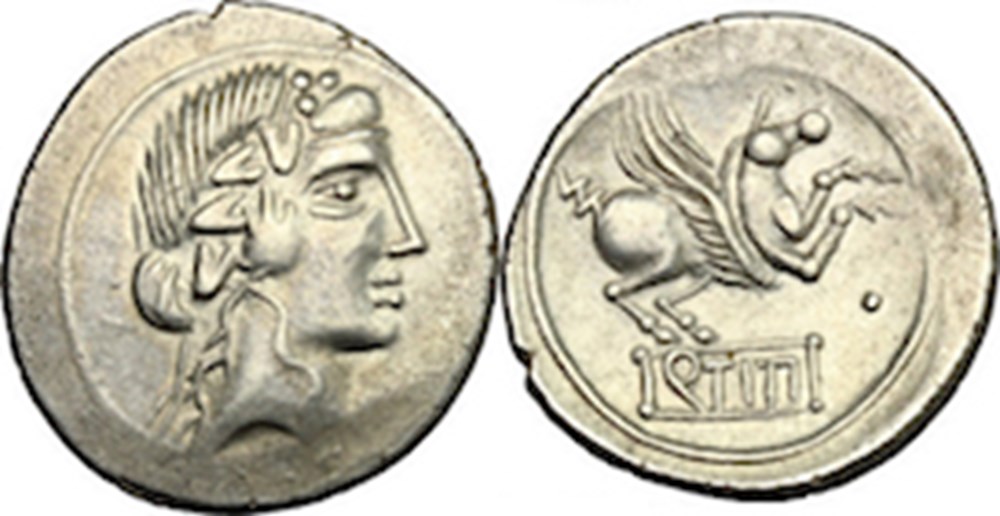 (- 090) Titia imitation' monnaies antiques romaines imperiales et republicaines 090 titia imitation