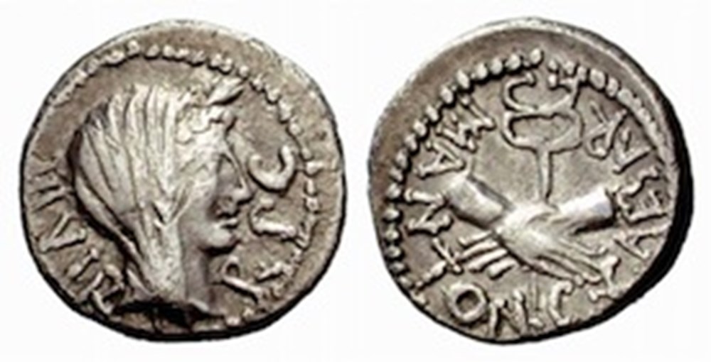 (- 039) Marc-Antoine & Octave' monnaies antiques romaines imperiales et republicaines 039 marc antoine octave