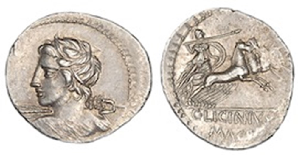 (- 084) Licinia' monnaies antiques romaines imperiales et republicaines 084 licinia