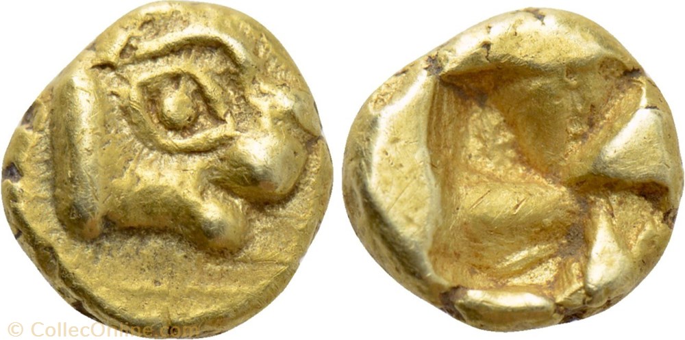 Ionie / Phocée : 1/24 stater - 625 à 522 avant J.-C. monnaies antiques grecques ionie phocee 1 24 stater 625 a 522 avant j c