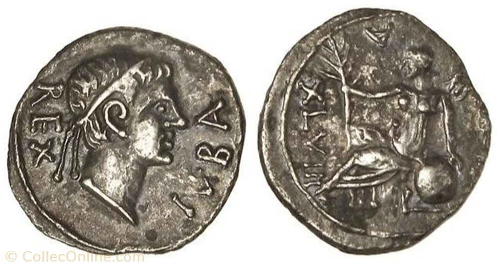monnaie antique av jc grecque denier juba ii 23 apres j c