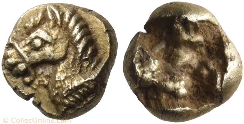 monnaies antiques grecques ionie incertain 1 24 stater 600 a 550 avant j c