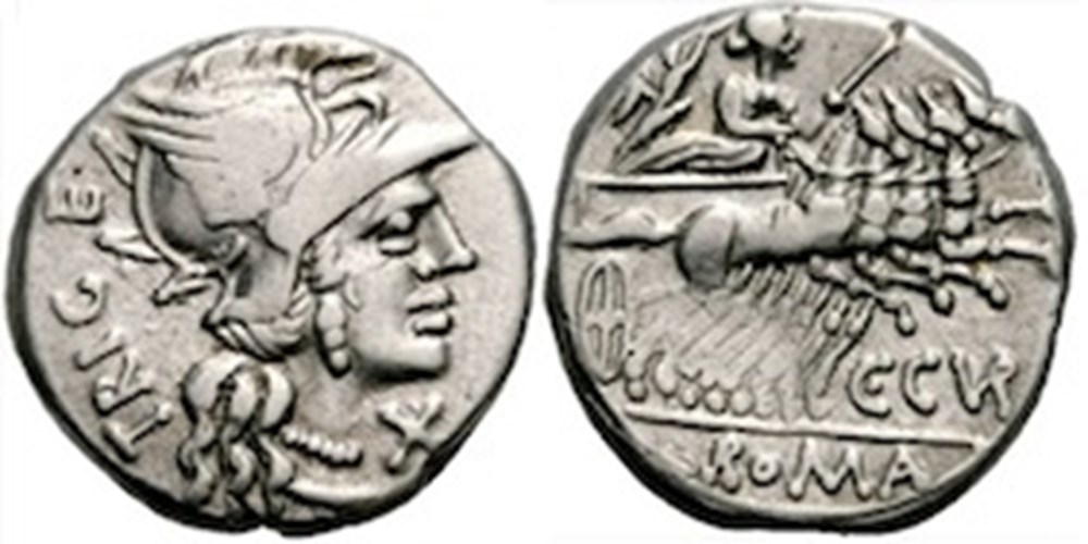 (- 142) Curiatia' monnaies antiques romaines imperiales et republicaines 142 curiatia