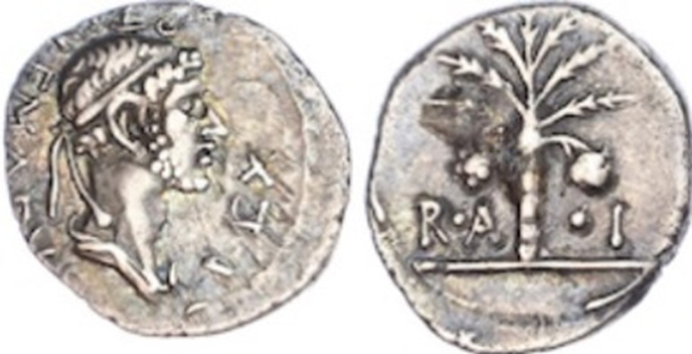 Denier - Ptolémée (20 après J.-C.) monnaies antiques grecques denier ptolemee 20 apres j c